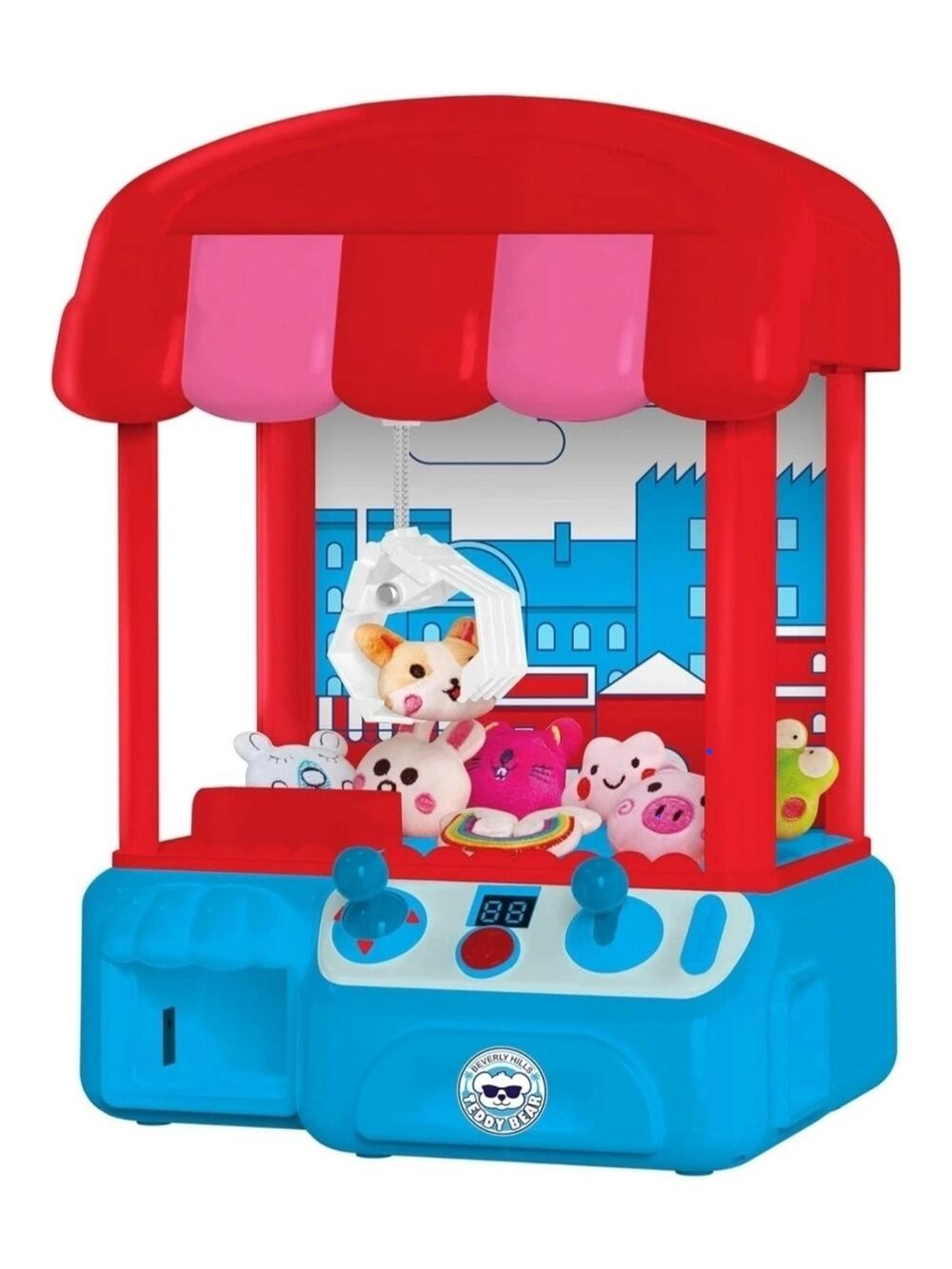 Mini Claw Machine Toy for Kids – Arcade Grabber Game with Joystick, Plush Priz